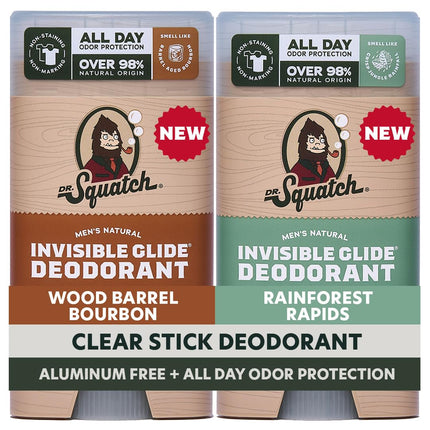 Invisible Glide Natural Men’s Deodorant, Aluminum Free, 2.65 oz, 2-Pack