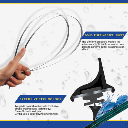 3 Wipers Factory Replacement For Original Equipment Windshield Wiper Blades (Set of 3)