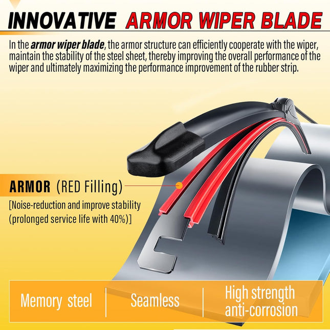26" and 16" All-Season Windshield Wiper Blades, Pack of 2