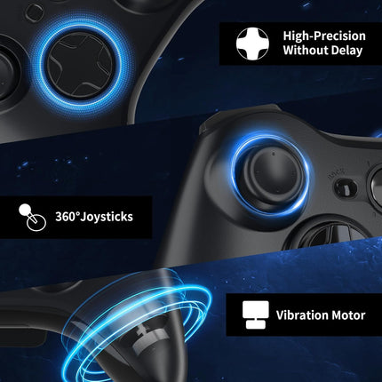 2 Pack Wired 360 Console & PC Game Controllers