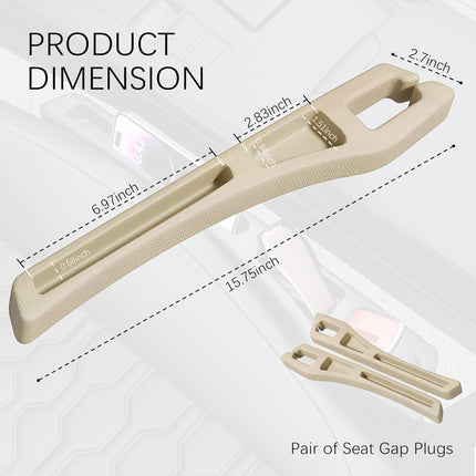 2-Piece Car Seat Gap Filler Organizer