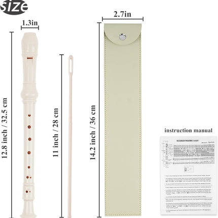 HomeChef ChefDelHogar LIZIMANDU Recorder Instrument for Beginner Adults,8-Hole Soprano Descant — Kitchen & Home