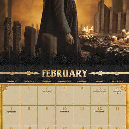 2027 Dragon Fantasy Wall Calendar