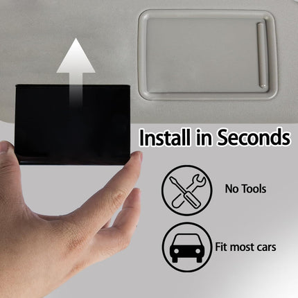 Black Metal Car Air Freshener Visor Clip, 1 Pack