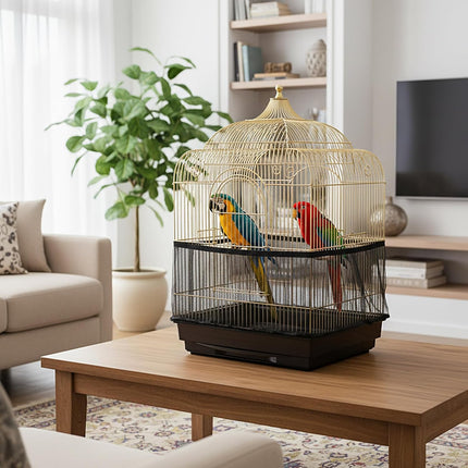 PawHaven RefugioPata 2 Pcs Bird Cage Seed Catcher, Elasticity Bird Cage Cover Seed Catcher Guard — Pet Supplies