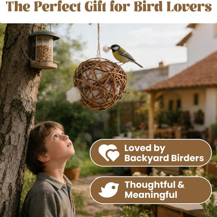 SourceToHome FuenteACasa Bird Nesting Material, Hummingbird Nesters Natural Nesting Material Holder — Home & Lifestyle
