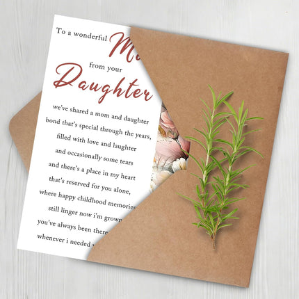 Mother's Day Greeting Card for Mom from Daughter