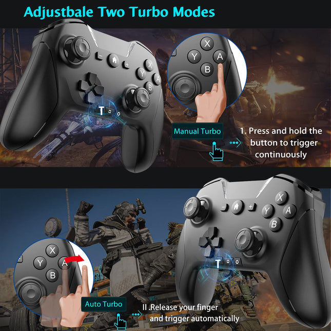 Wireless Bluetooth Game Controller with Phone Clip