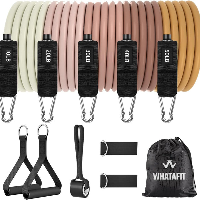 WHATAFIT Resistance Bands Set - full set with handles