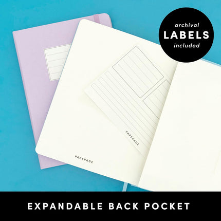 Black Hardcover Lined Journal Notebook, 160 Pages