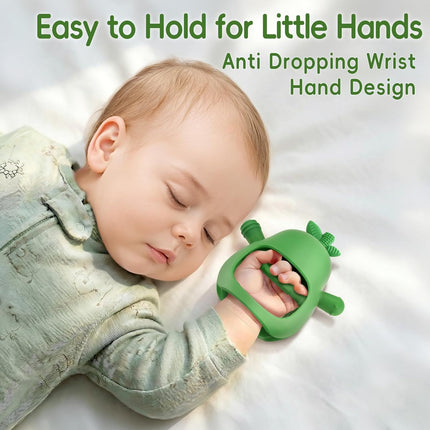 Baby Avocado Teething Mitten & Rattle Toy