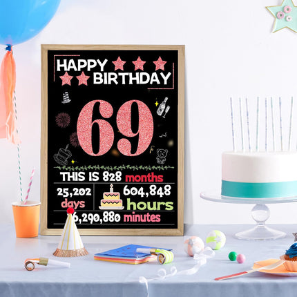 69th Birthday Greeting Card with Envelope