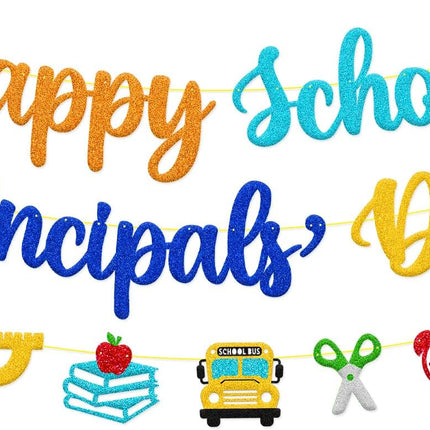 HomeChef ChefDelHogar Happy School Principals' Day Banner, Principal Appreciation Decorations — Kitchen & Home