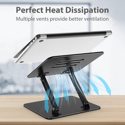 Adjustable Metal Foldable Laptop Stand for 10-15.6 Inch Laptops
