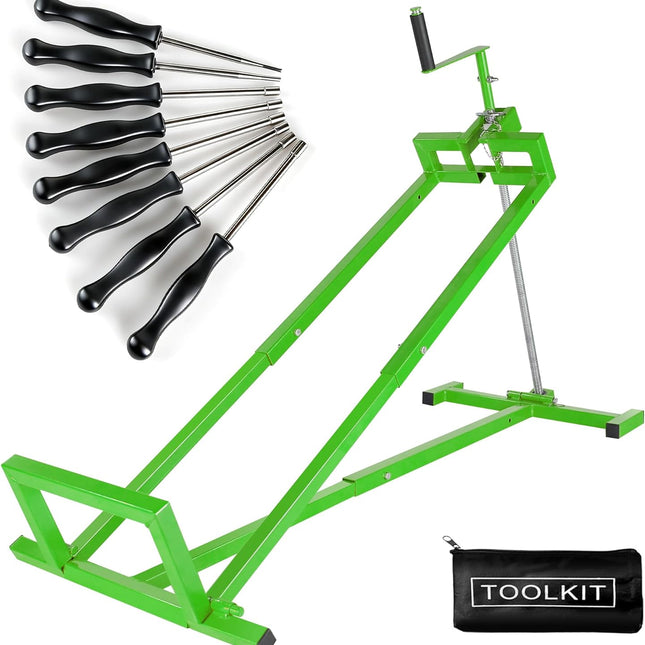 880 Lbs Capacity Telescopic Lift Jack – Foldable Design with Hand Crank & Electric Handle
