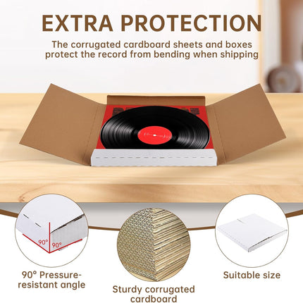 22-Pack Vinyl Record Mailers - 12.6 x 12.6 x 1 Inch