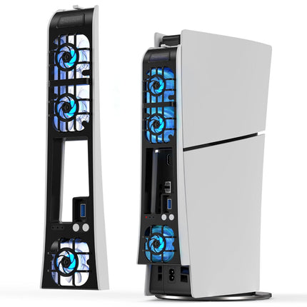 Cooling Fan for Slim Console, 9-Blade Quiet Cooler with USB 3.0 Port