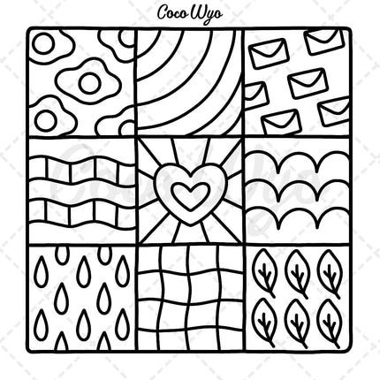 Bold & Easy Cozy Pattern Coloring Book