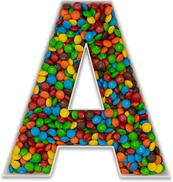 10-Inch Reusable White Plastic Letter A Serving Tray