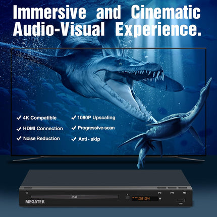 Region-Free HDMI DVD Player for TV with USB Port