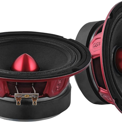 6.5-Inch Midrange Loudspeaker with Red Bullet, 4 Ohm