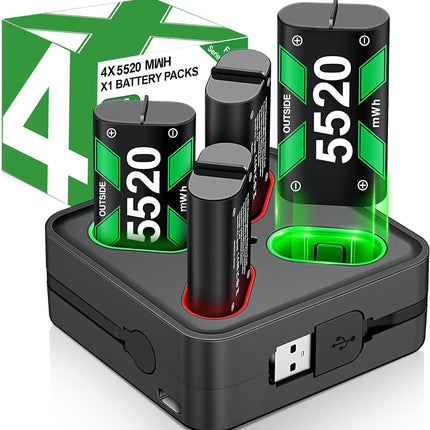 NexWave OndaNex DINOSTRIKE Rechargeable Battery Pack & Charger Station for Xbox Series X — Smart Tech