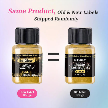 Iridescent Edible Food-Grade Glimmer Powder, 0.18 oz / 5 g
