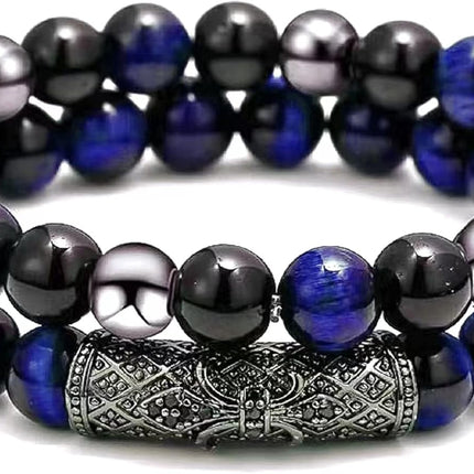 2-Piece Triple Protection Bead Bracelet Set