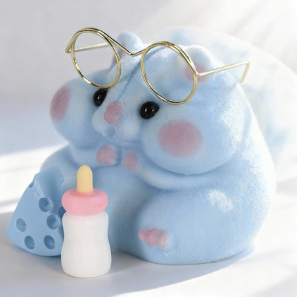 Blue Squishy Hamster Fidget Toy