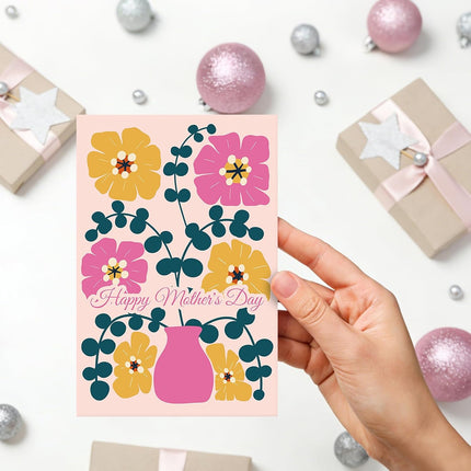 24 Pack Floral Happy Mother's Day Cards with Envelopes, 8 Designs, 4x6 in