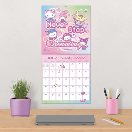 2026 Cute Character Friends Wall Calendar