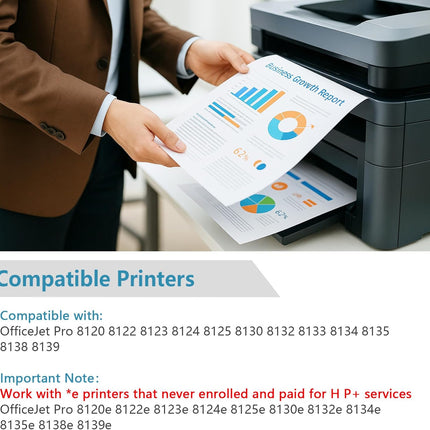 Remanufactured Ink Cartridges Replacement with V17.1.1 Chips (Black, 2-Pack)