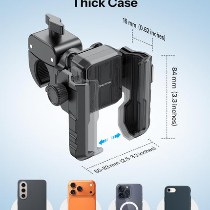 Anti-Vibration Quick Lock Phone Mount for Bike, Motorcycle, E-Bike, Stroller & Scooter