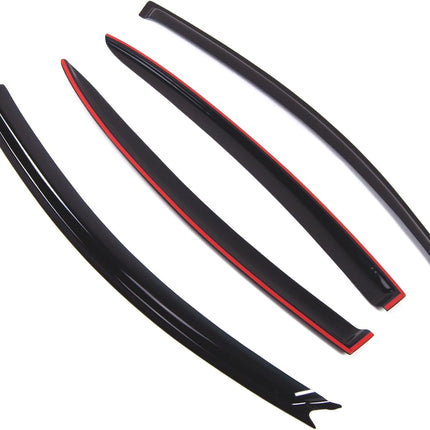 Outside Mount Window Vent Visors Rain Guards for GL350 GL450 2007-2012, Black Tinted 4-Piece Set