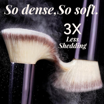 GlowEssence EsenciaLuz MALL Makeup Brush Set 18 Pcs Premium Synthetic Foundation Powder — Beauty & Self-Care