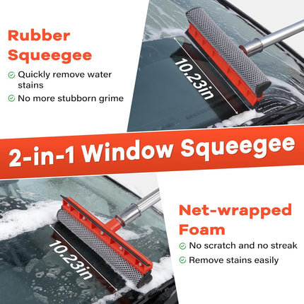 DriveForge ForjaRuta Car Wash Brush with Long Handle,144" Scratch-Free Soft Bristle Car — Auto & Moto