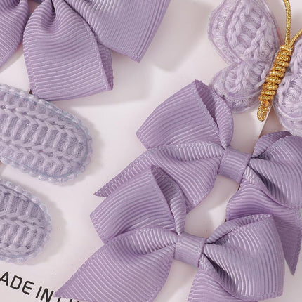 8pcs Baby Girl Hair Bow Clips Set 1.7"-2.5" Toddler Hair Clips