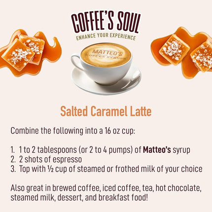 Salted Caramel Sugar-Free Coffee Syrup, 33.8 oz