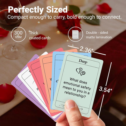 Couples Conversation Card Game for Romantic Date Nights