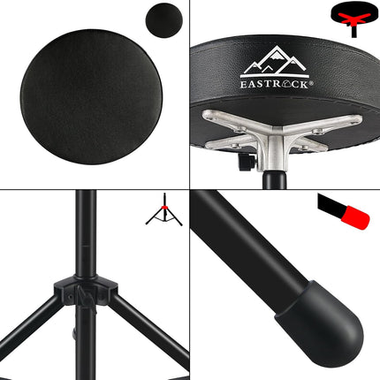 SourceToHome FuenteACasa EASTROCK Drum Throne,Padded Drum Seat Drumming Stools with Anti-Slip Feet — Home & Lifestyle