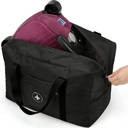 Backless Booster Seat Travel Bag in Black
