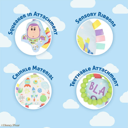 The Claw On-the-Go Jingle Baby Teether and Crinkle Sensory Toy