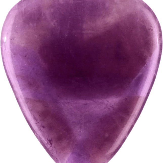 Amethyst Stone Guitar or Bass Picks, 3.0 mm Ultra Heavy Gauge, 351 Shape, 3 Pack