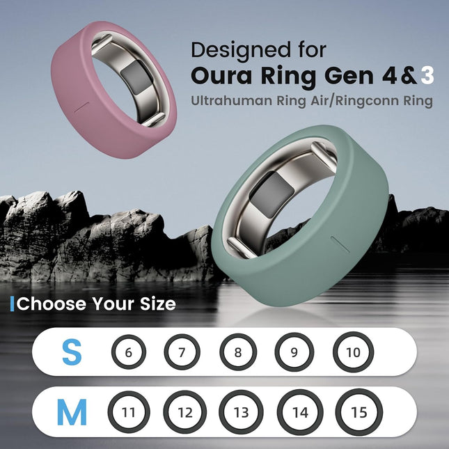 Oura Ring Protector Cover Silicone 10 Pack - side view