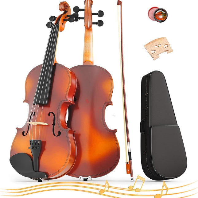 1/8 Violin for Kids Age 4-5, 1/8 Beginner Violin for Student - image 1