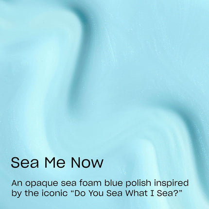 Infinite Shine Sea Me Now Soft Cool Turquoise Blue Shimmer Nail Polish
