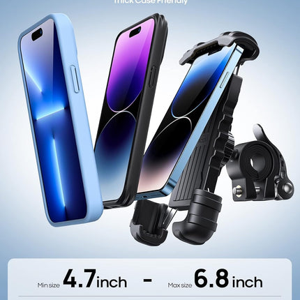 Bike and Motorcycle Phone Holder Handlebar Clamp
