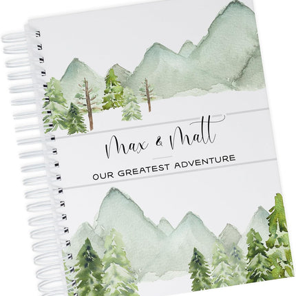 LittleNest NidoPequeño Twin Baby Memory Book - Hardcover First Year Album Customized with Babies' — Baby & Toddler