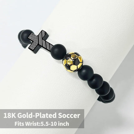 SourceToHome FuenteACasa Soccer/Baseball/Basketball/Football Cross Bracelet for Men Boys US Flag — Home & Lifestyle
