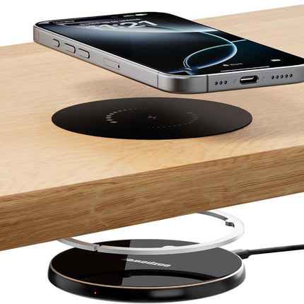 Invisible Wireless Charger, 0-30mm Under Desk Charging Pad